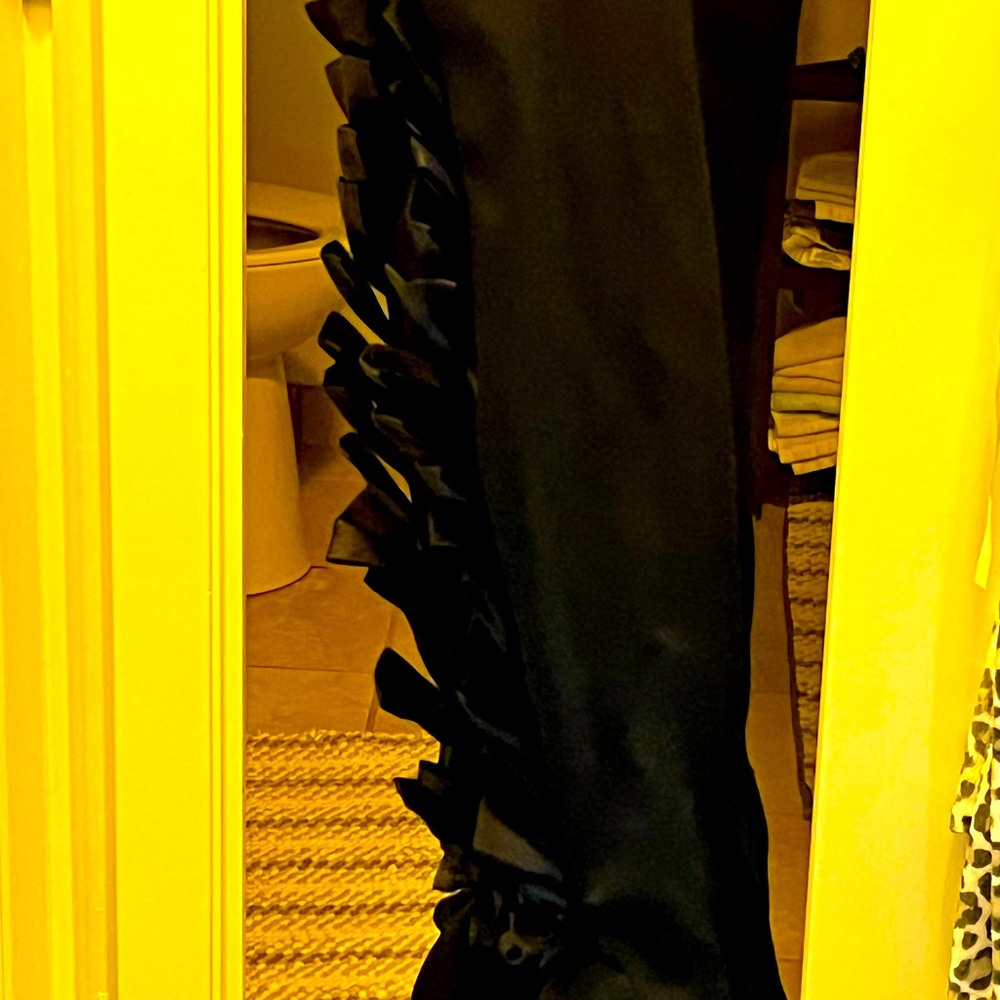 Stiletto over knee boots with bow detail in back